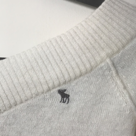 Knit Angora cashmere wool V back V neck sweater - Picture 11 of 15